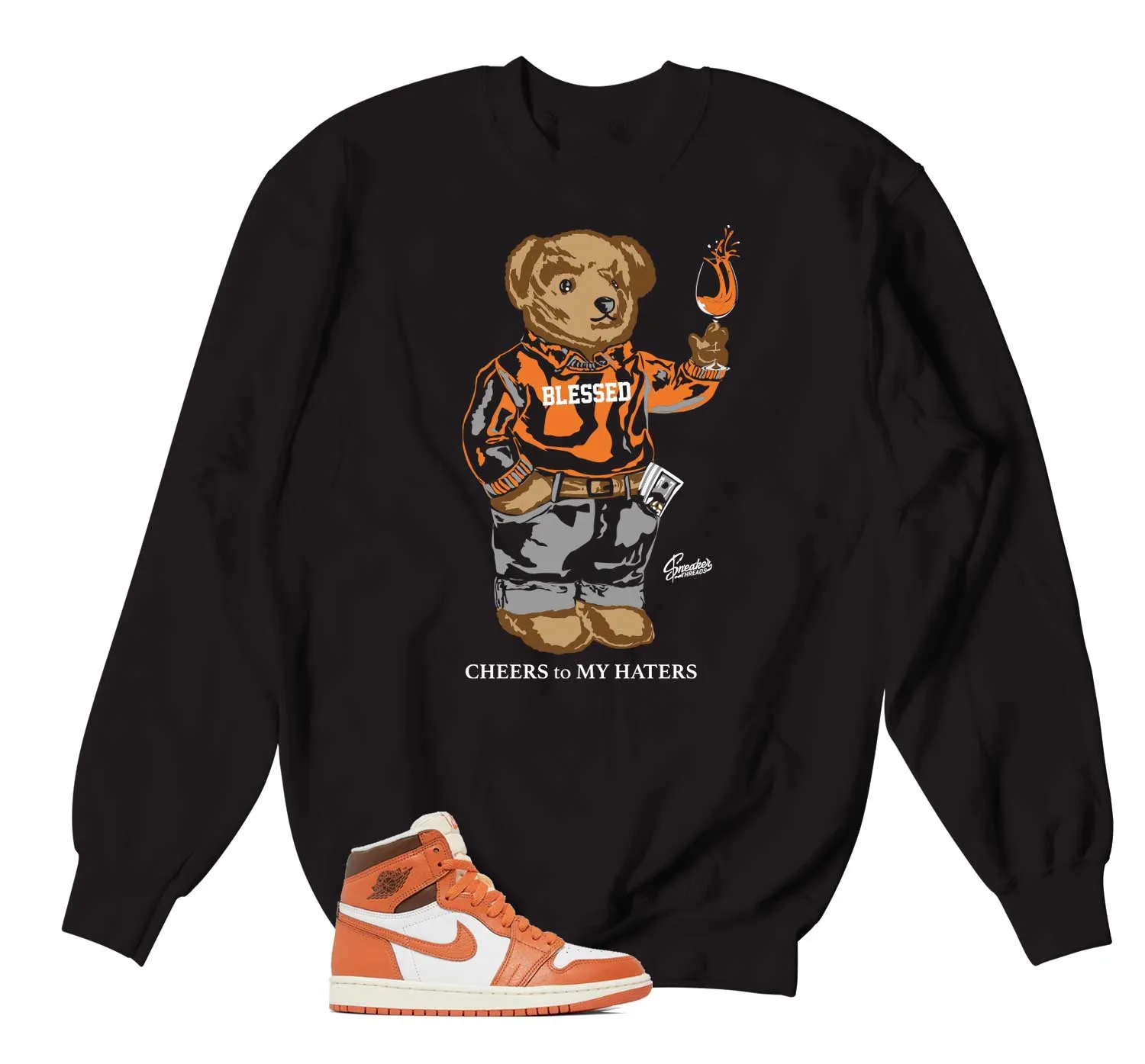 Retro 1 Starfish Cheers Bear Sweater