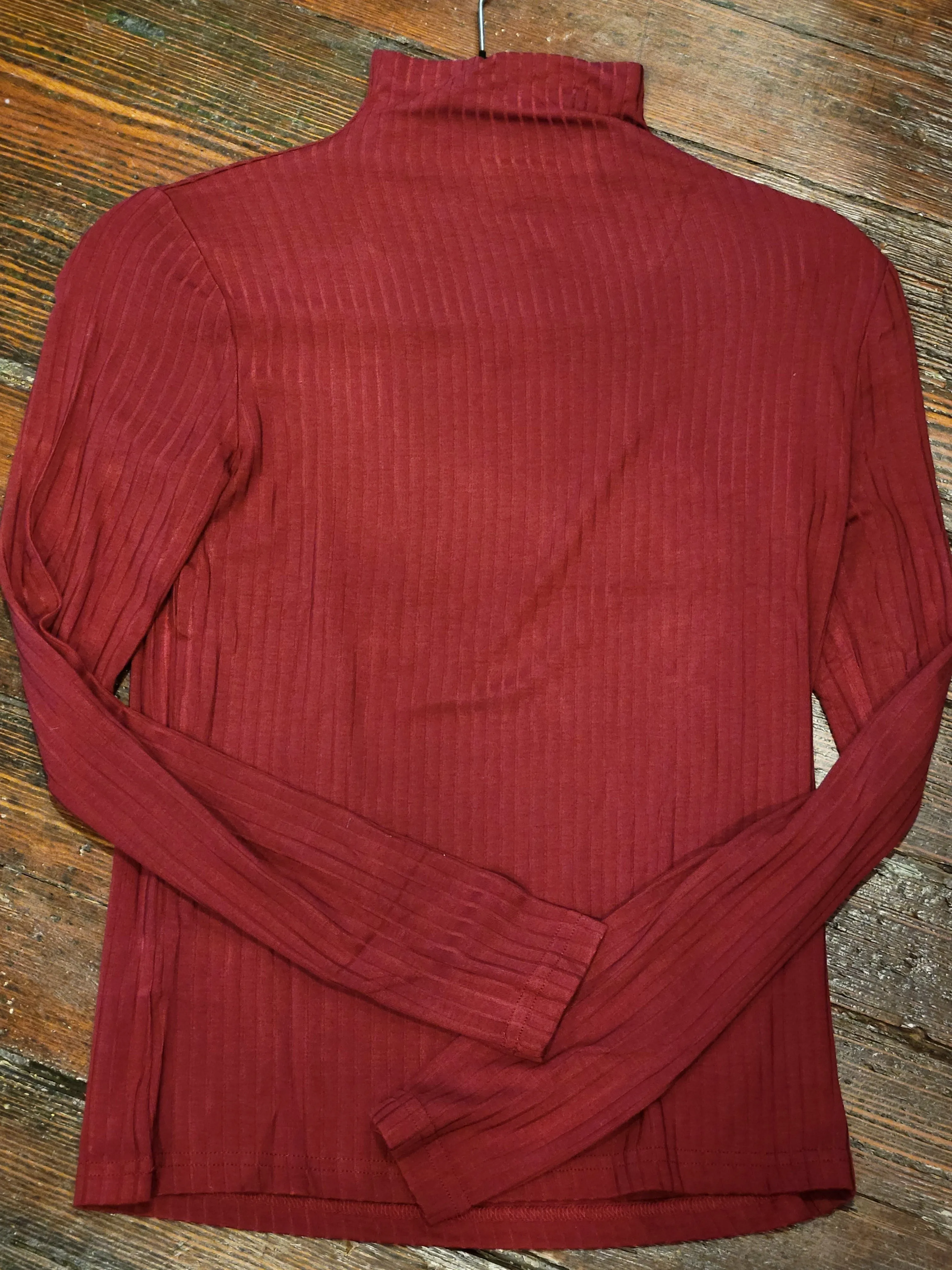 Ribbed Mock Neck