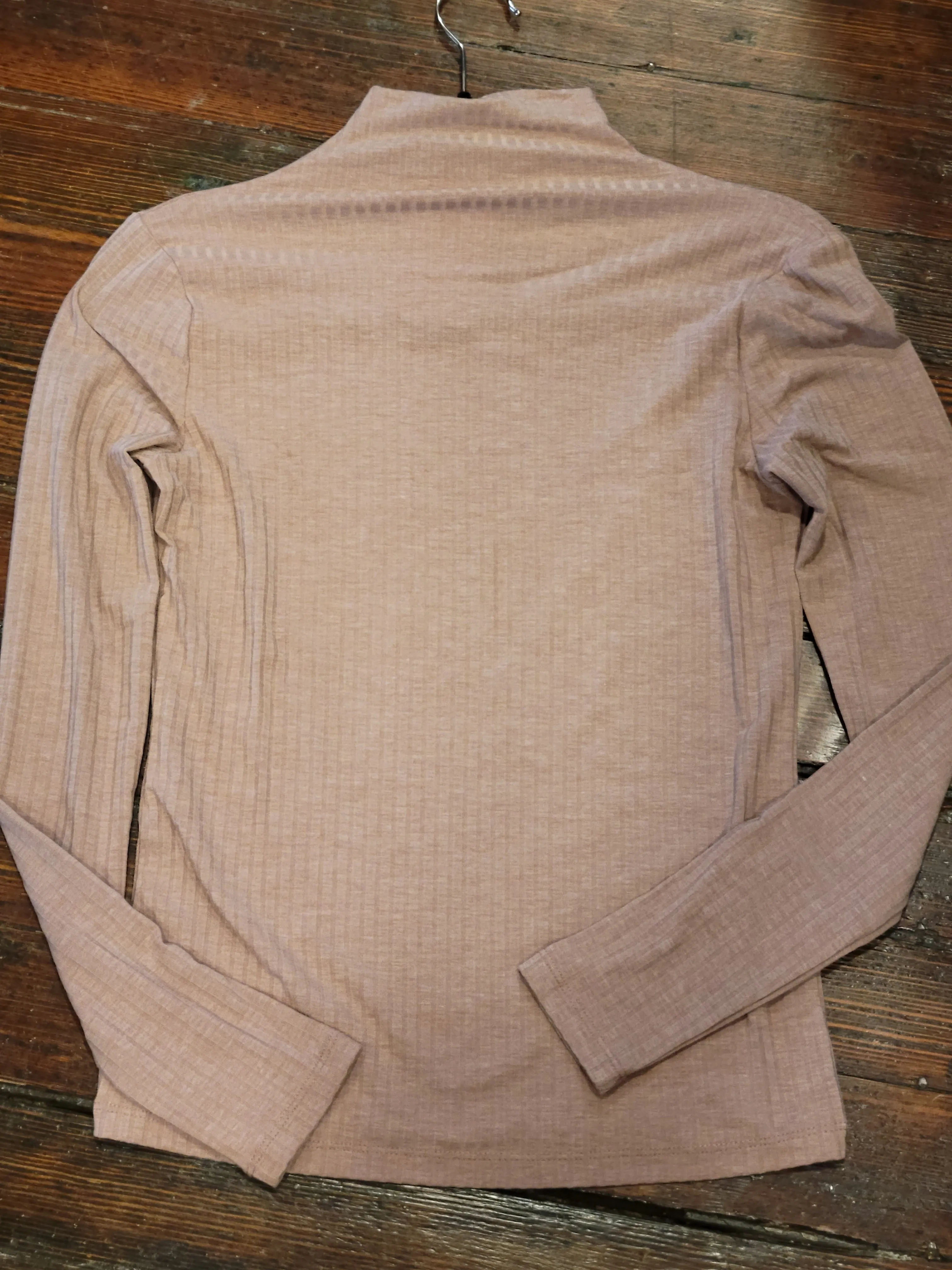 Ribbed Mock Neck