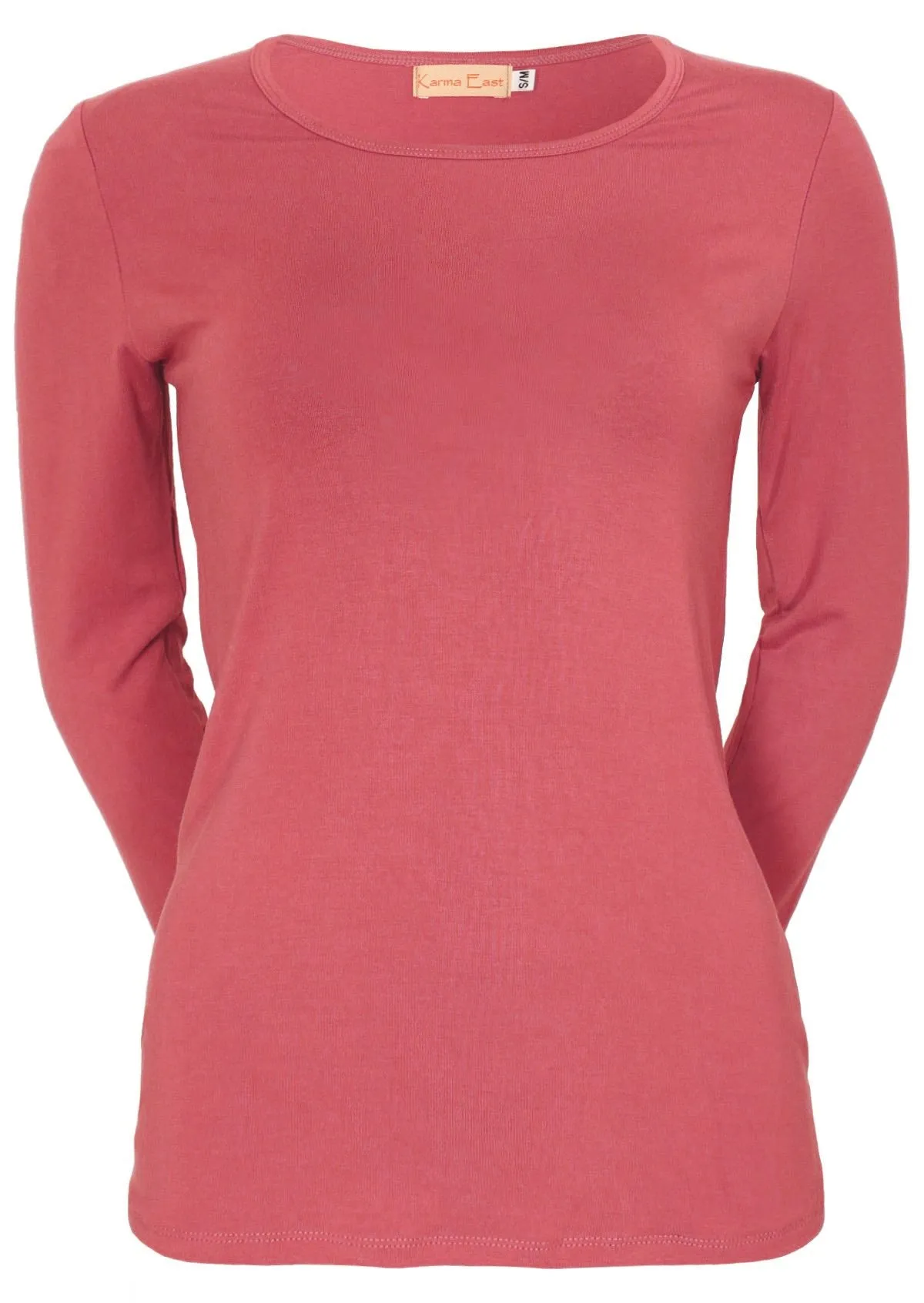 Round Neck Top Rose Pink