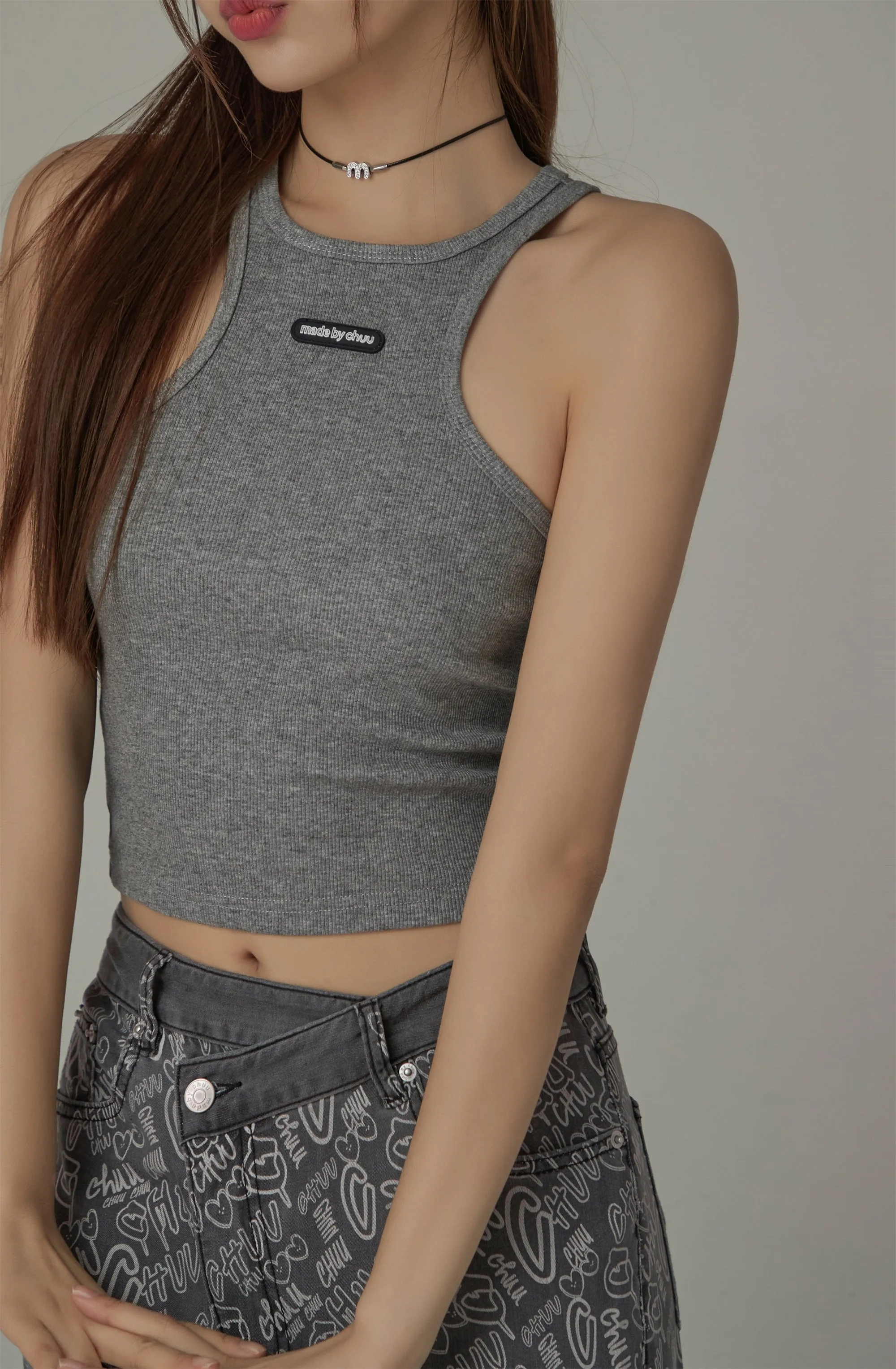 Slim Ribbed Crop Top