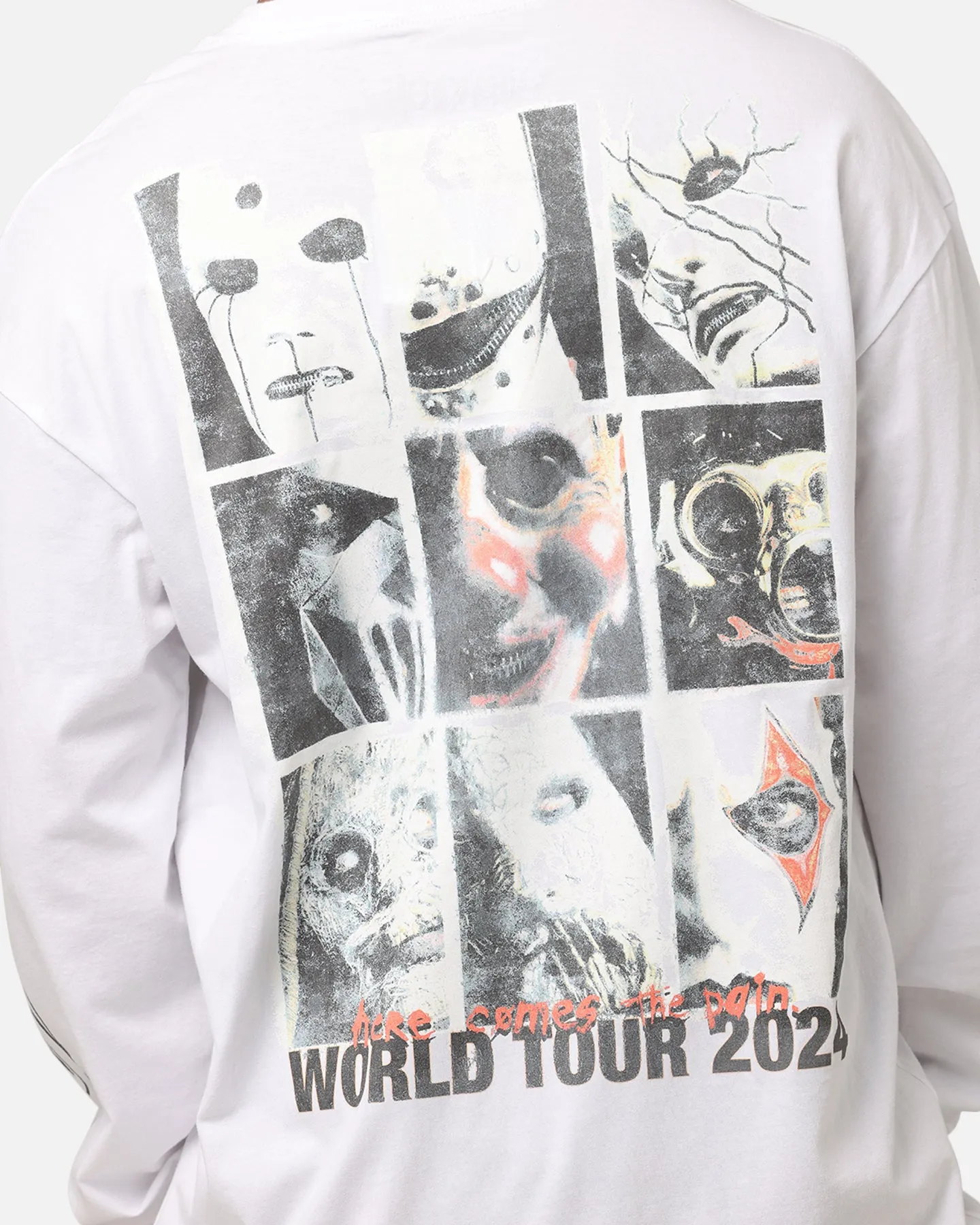 Slipknot World Tour '24 Long Sleeve T-Shirt White