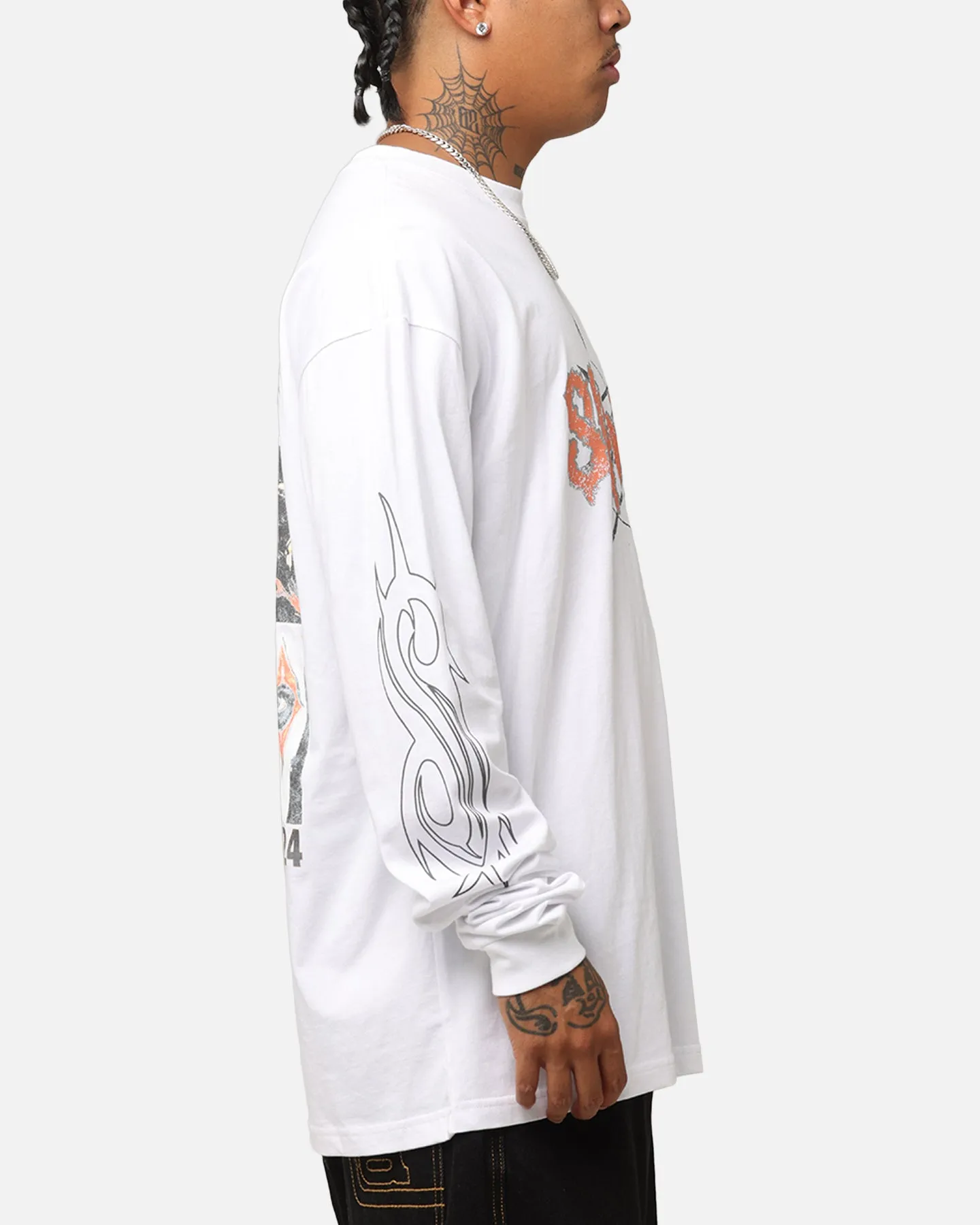 Slipknot World Tour '24 Long Sleeve T-Shirt White