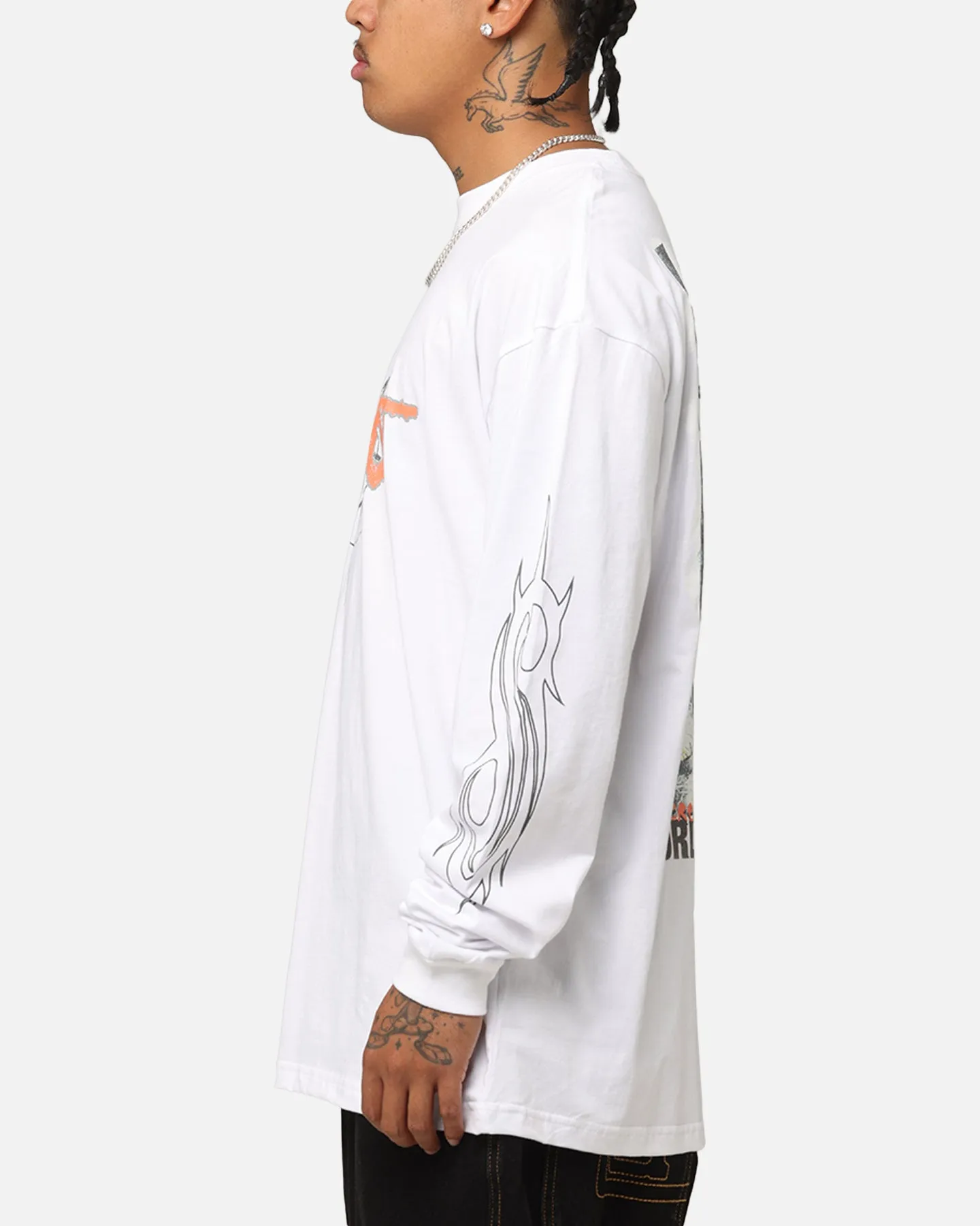 Slipknot World Tour '24 Long Sleeve T-Shirt White