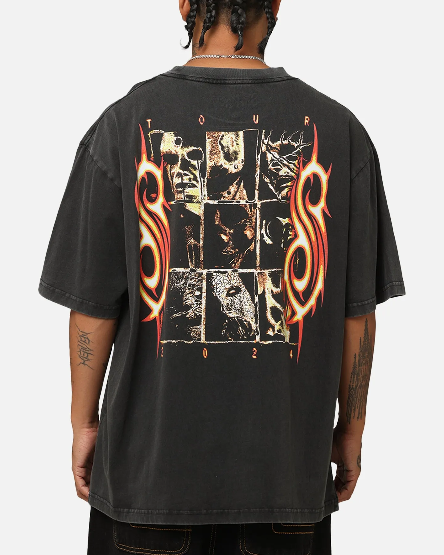 Slipknot World Tour '24 T-Shirt Washed Black