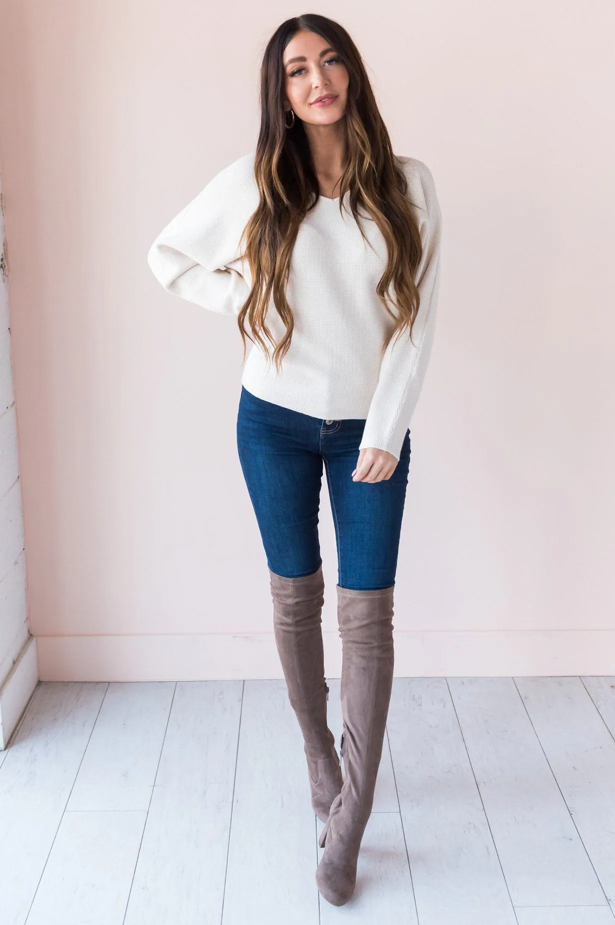 The Simple Hello Modest Sweater