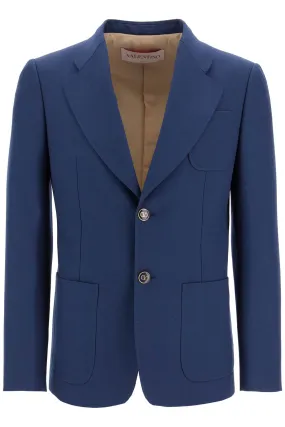 Valentino Garavani Slim Fit Wool Gabardine Jacket