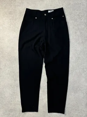 Versace High-Rise Sliver Button Details Trousers