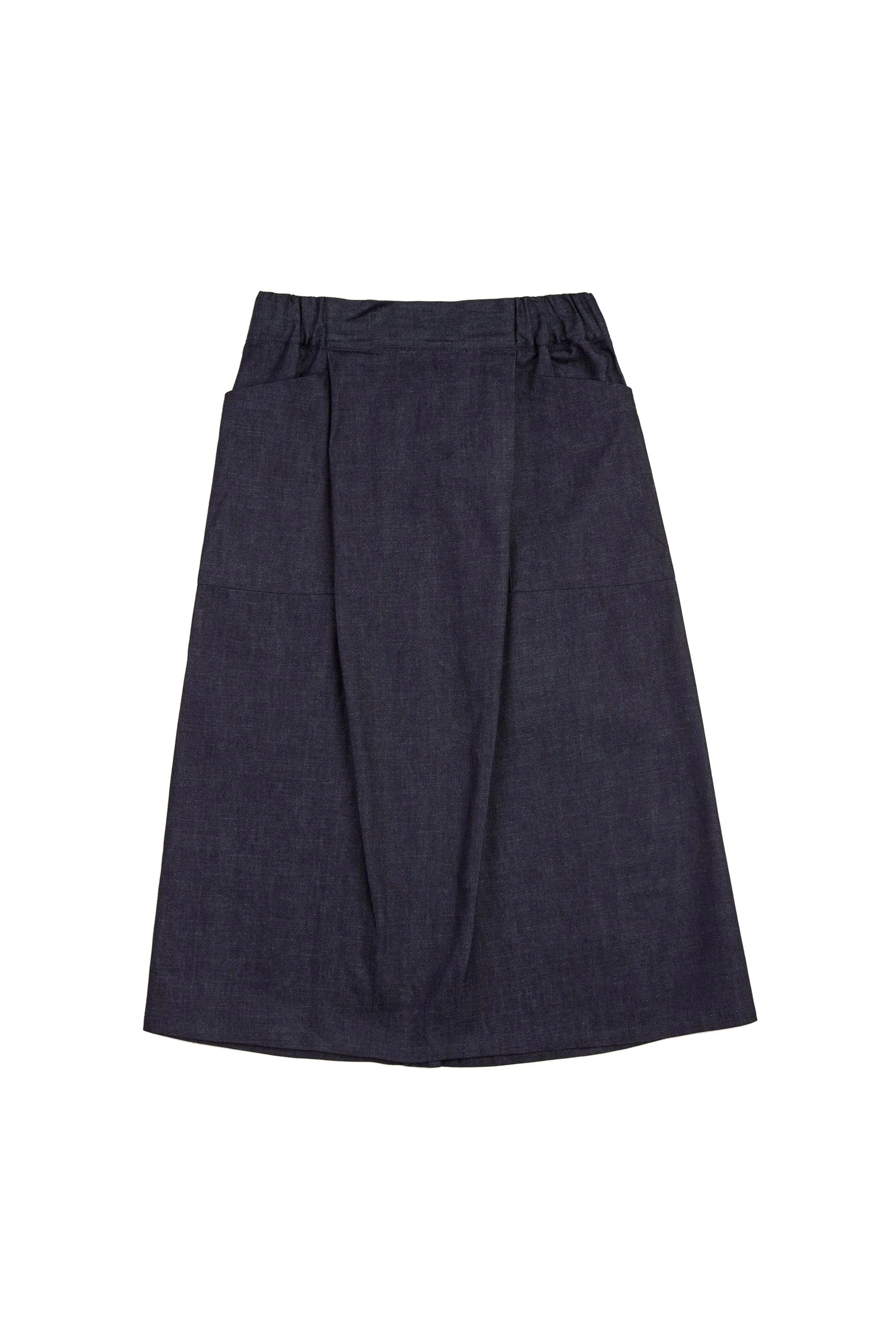 Women's Midi Skirt - Dark Denim