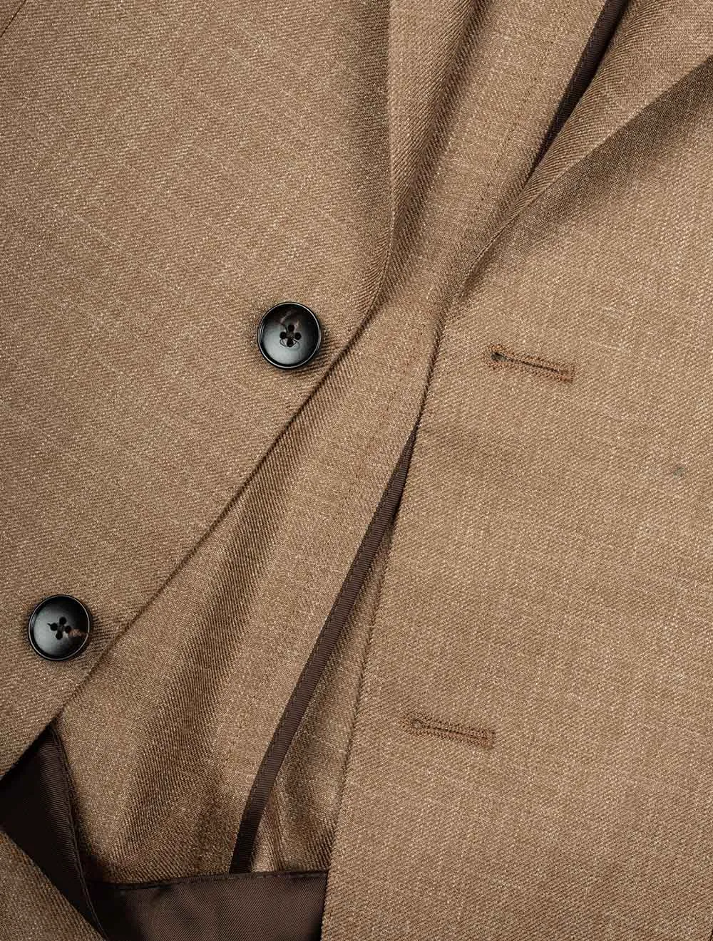 Wool Silk Linen Jacket Copper