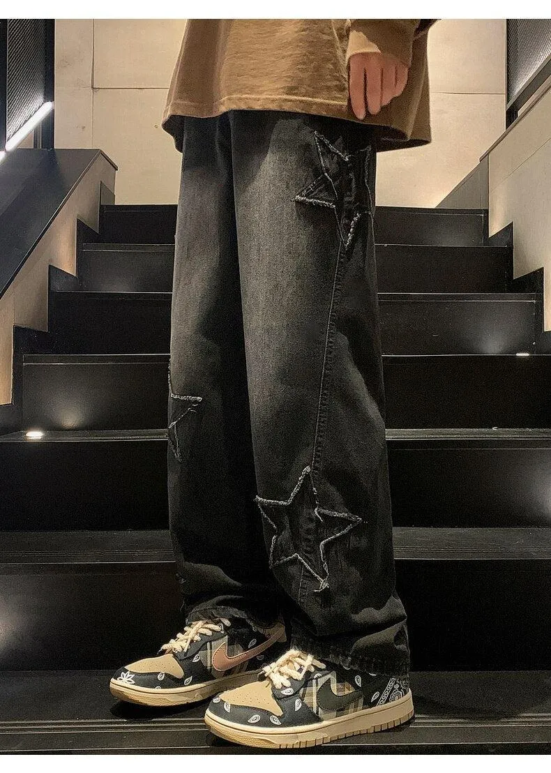 Y2K Star Embroidered Jeans